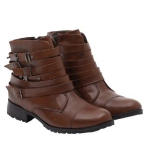 Bota Cano Curto Tiras Afiveladas - Sonho dos Pés