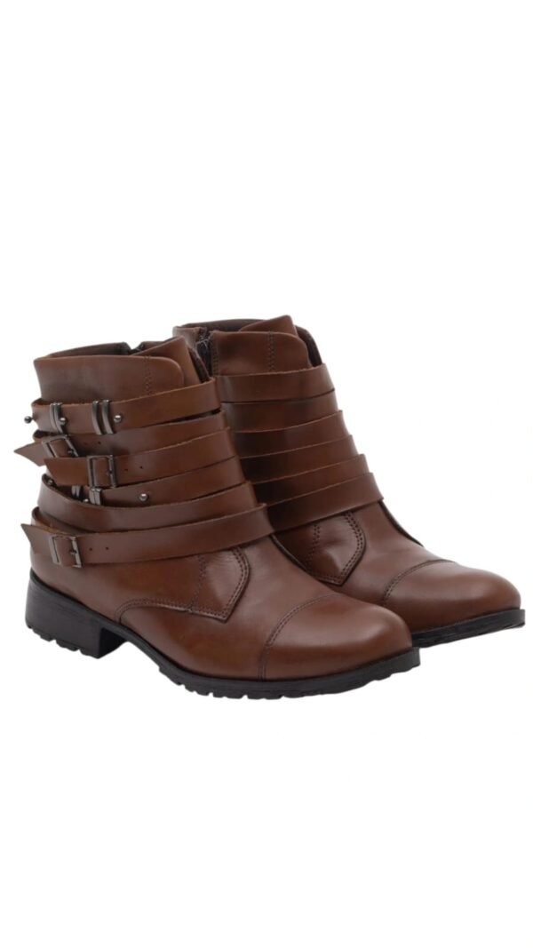 Bota Cano Curto Tiras Afiveladas - Sonho dos Pés