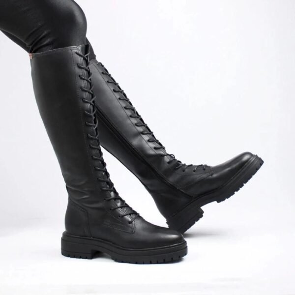 Bota Coturno Cano Longo Cadarço - Imagem 3